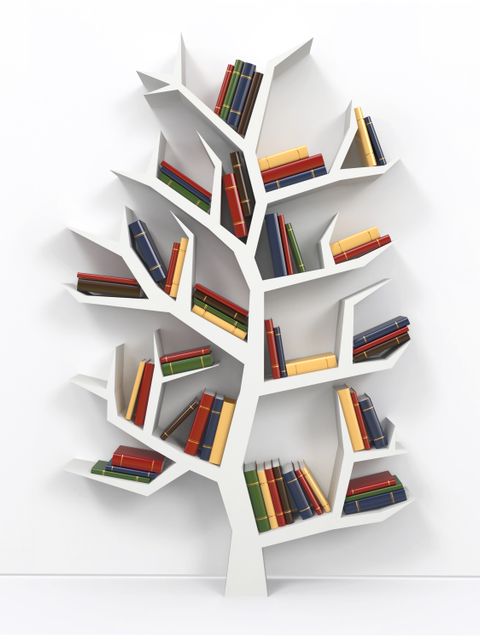 Bücherregal in Form eines Baumes