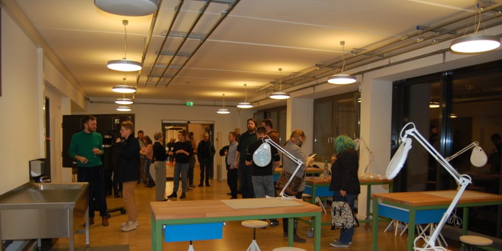 Eröffnung des WerkRaumes in der Pablo-Neruda-Bibliothek