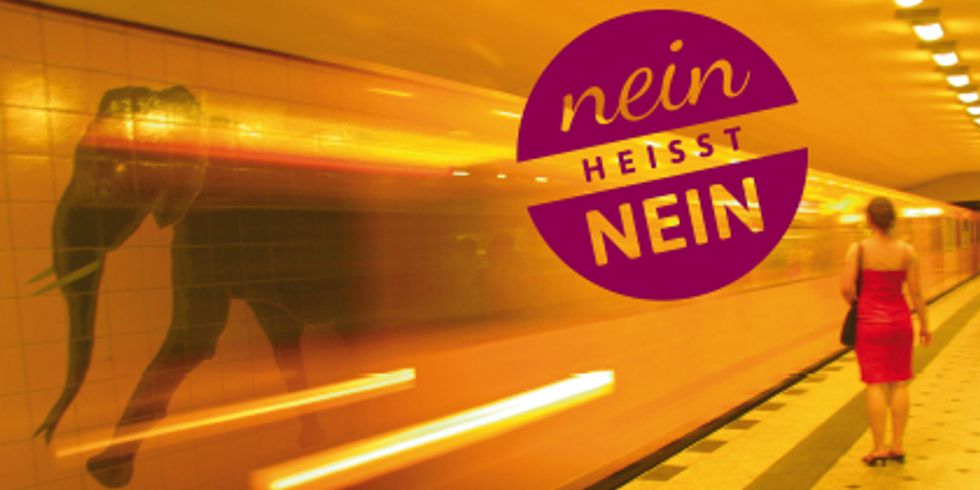 Eine Postkarte der Kampagne Nein heißt Nein!