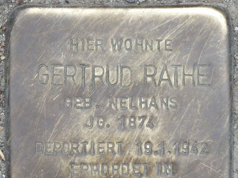 Stolperstein Gertrud Rathe, 2013