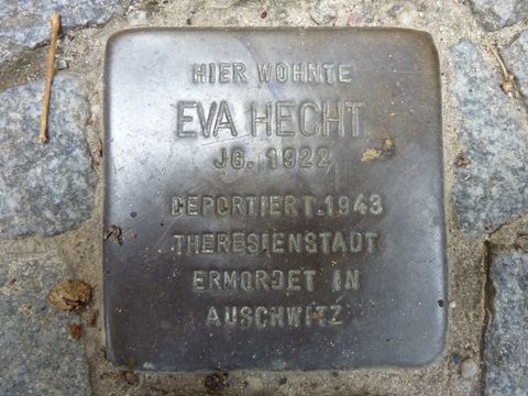 Stolperstein für Eva Hecht, 17.8.2010