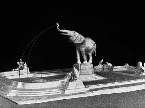 Modell Elefantenbrunnen, August Gaul, 1905