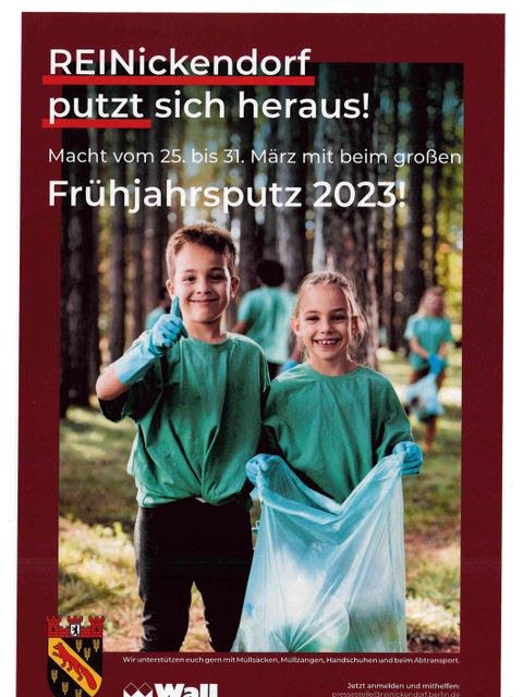Plakat REINickendorf putzt sich heraus (Bild: Bezirksamt Reinickendorf)