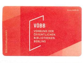 Bibliotheksausweise Vorder und Rückseite