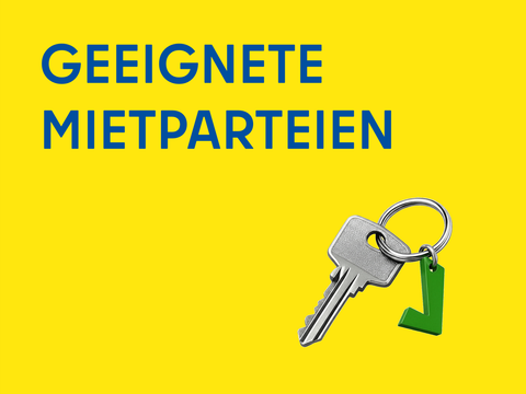 Geeignete Mietparteien (Schlüssel mit Grüner-Haken-Anhänger)