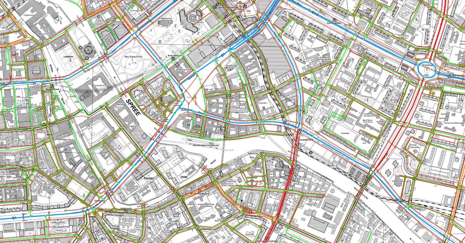 Intermodales Straßenverkehrsnetz