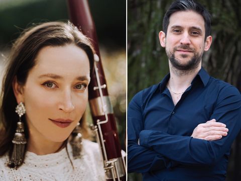 Fagottspielerin Michaela Špačková und Pianist Ville Valnonesi