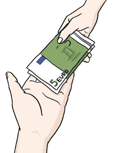 Geld bekommen