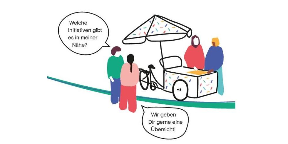 Aufsuchende Arbeit mit Lastenrad