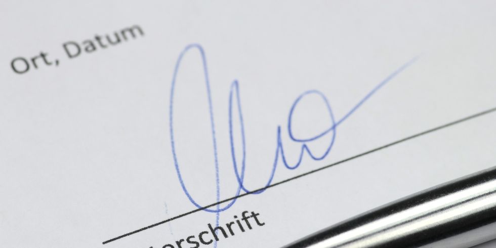 Unterschrift