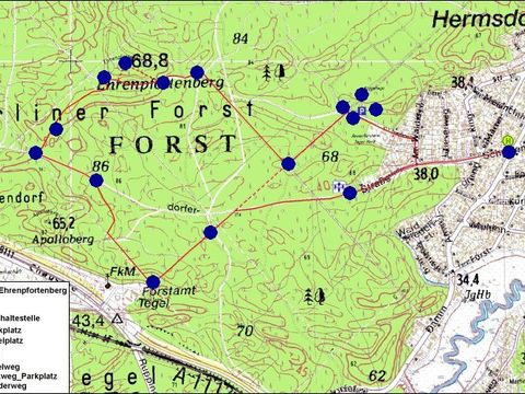 Wanderkarte (Bild: Berliner Forsten)