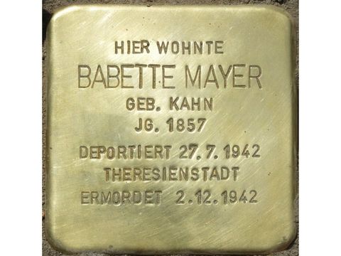 Stolperstein Babette Mayer