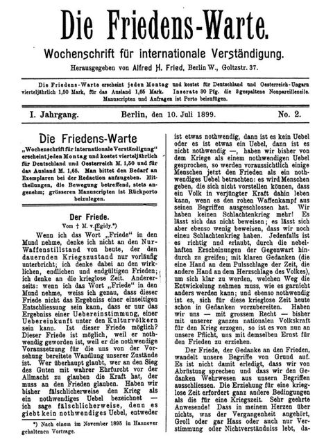 Titelseite einer Zeitung