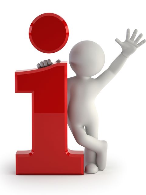 3d small people - big info icon