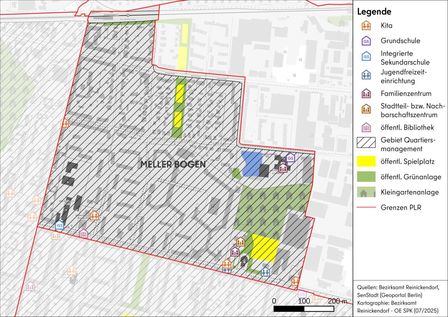 Karte PLR Meller Bogen