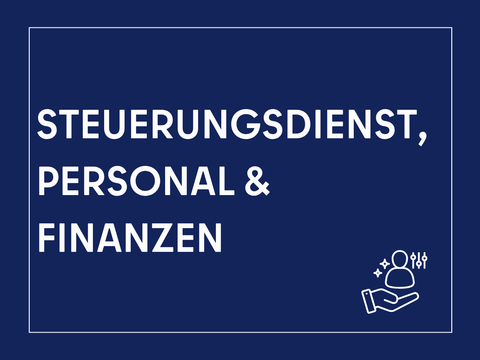 Kacheln "Steuerungsdienst Personal und FInanzen"