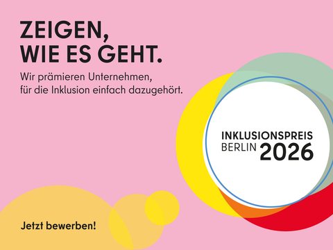 Zeigen, wie es geht. Inklusionspreis 2026 (4zu3)