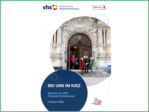 Titelbild des Magazins vhs Tempelhof-Schöneberg - Frühjahr 2022