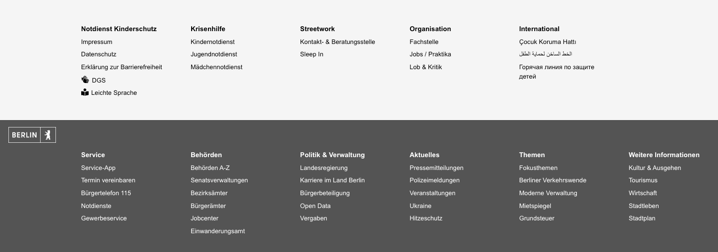 Link Liste Notdienst Kinderschutz