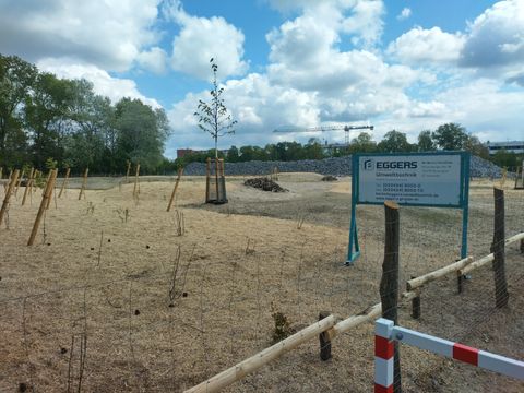 Kiesverladeplatz Eingang
