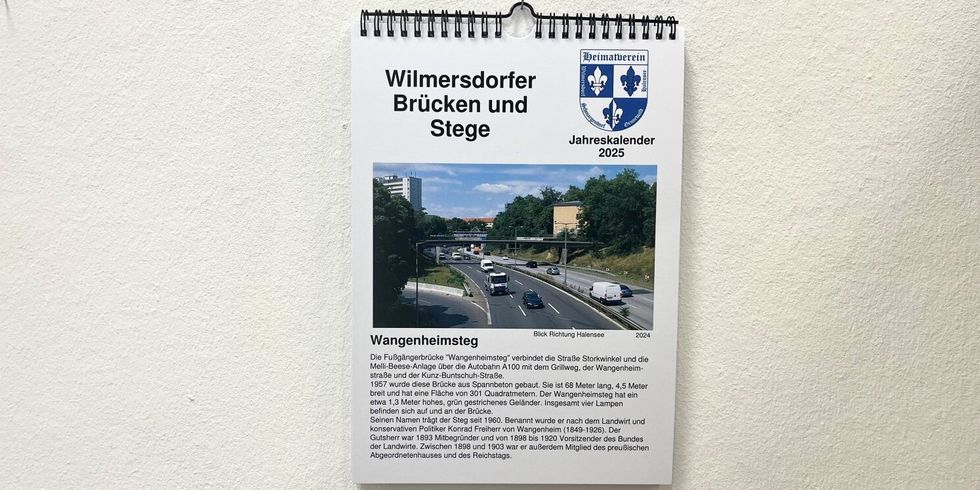 Kalender des Heimatvereins Wilmersdorf 2025