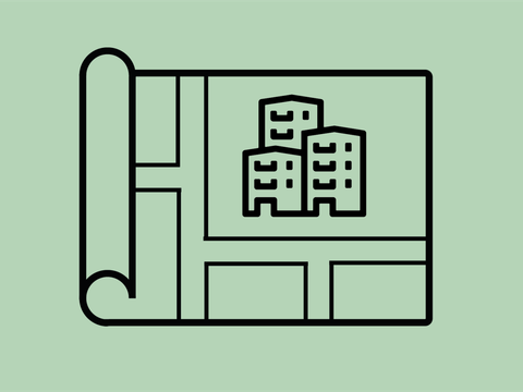 Piktogramm Stadtplanung