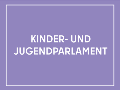 Teaser mit der Aufschrift Kinder- und Jugendparlament