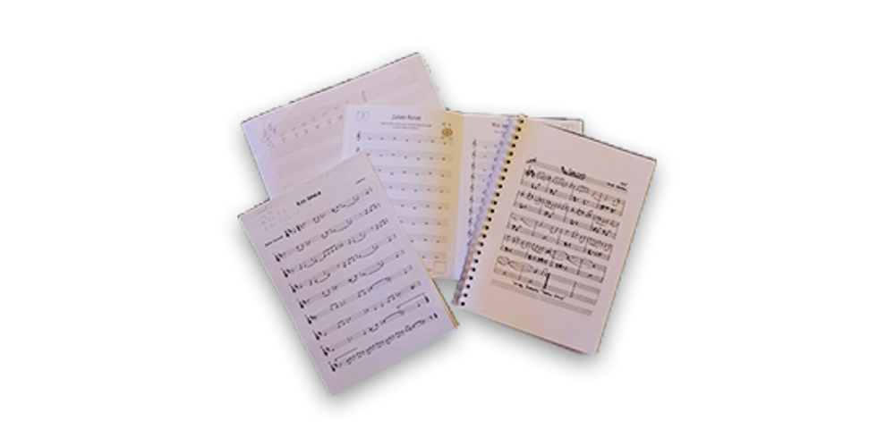 Verschiedene Notenblätter