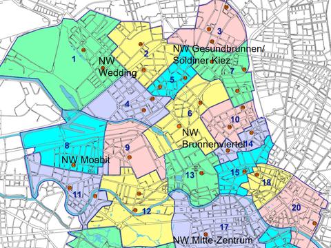 Netzwerkgruppen Karte