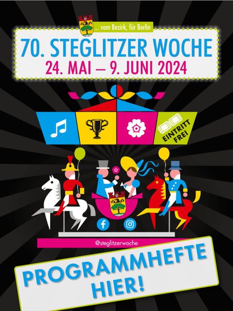Ankündigungsplakat zur 70. Steglitzer Woche (Bild: Bezirksamt Steglitz-Zehlendorf)