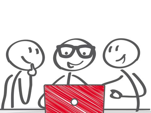 Besprechung am Arbeitsplatz