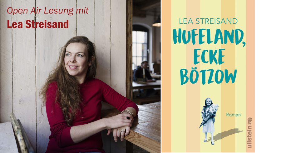 Bild von Lea Streisand und dem Buchcover Hufeland Ecke Bötzow