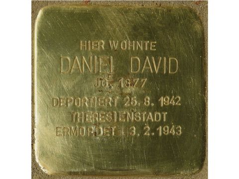 Stolperstein Daniel David (Bild: Stolpersteine-Initiative CW, Hupka)