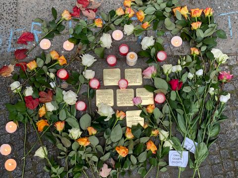 Stolpersteinverlegung in der Cranachstraße (Bild: Museen Tempelhof-Schöneberg)