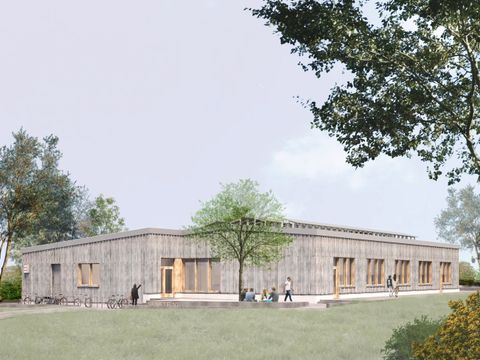 geplante Außenansicht des neugestalteten Gebäudes Senfte 10 (Bild: Schwind & Wolf Architektenpartnerschaft mbB)