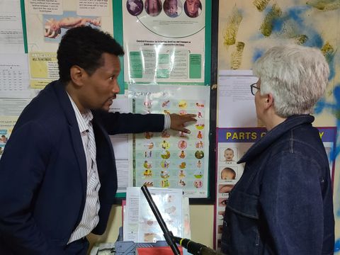 Besuch eines Gesundheitszentrums