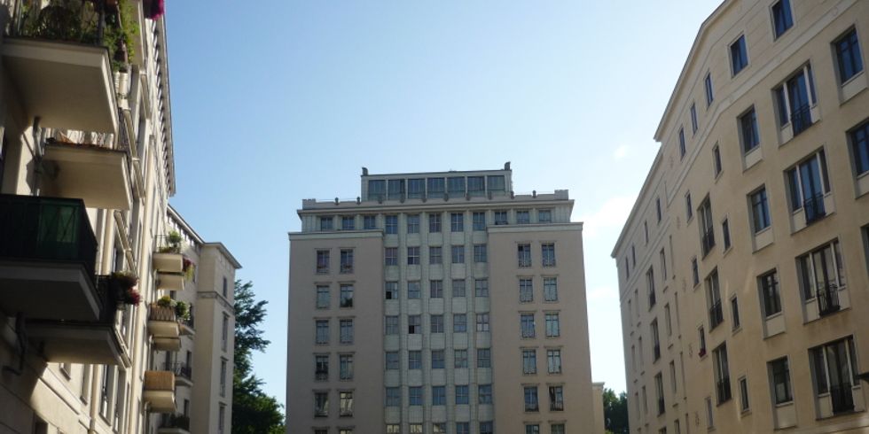 Hochhaus im Erhaltungsgebiet Weberwiese