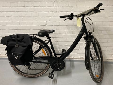 Schwarzes Damenfahrrad