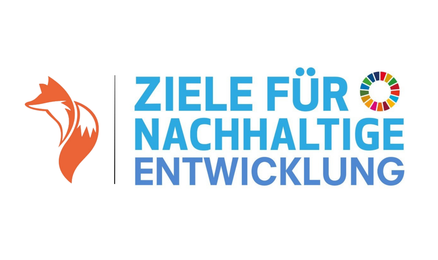 Kombination der Logos Bezirksamt Reinickendorf Fuchs in orange und der Vereinte Nationen Agenda 2030