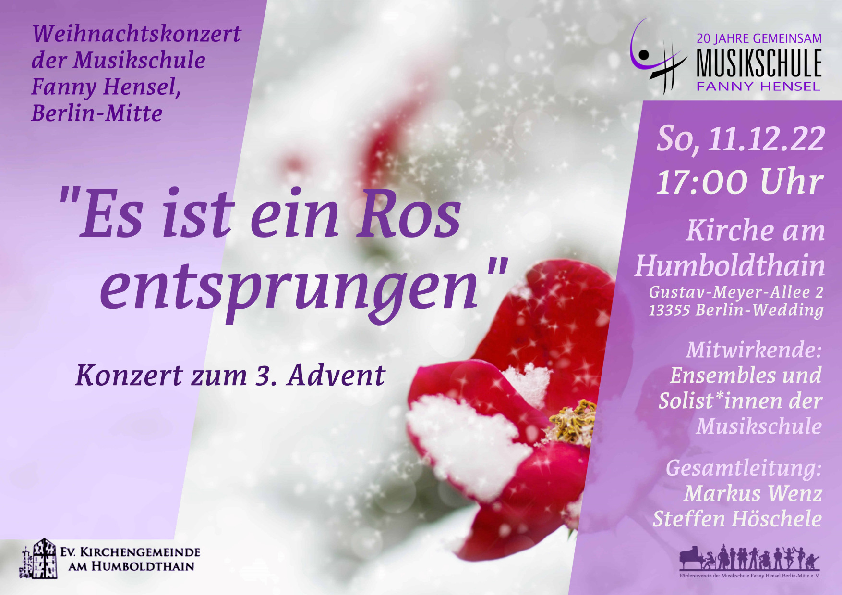 Plakat Weihnachtskonzert 2022