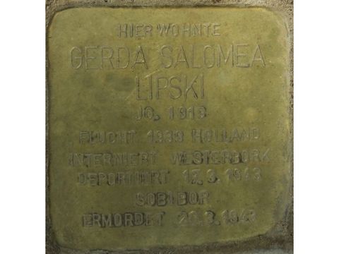 Stolperstein Gerda Salomea Lipski (Bild: Stolpersteine-Initiative CW, Hupka)