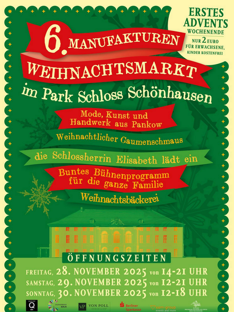 Plakat Manufakturen Weihnachtsmarkt 2025