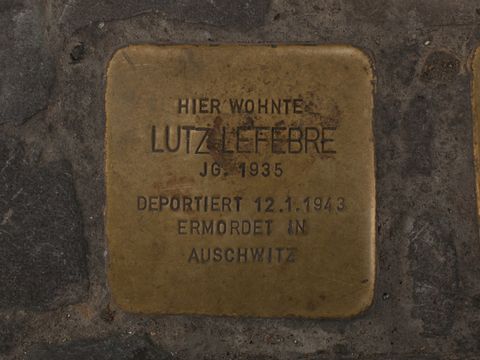 Stolperstein Lutz Lefébre, 03.10.2012