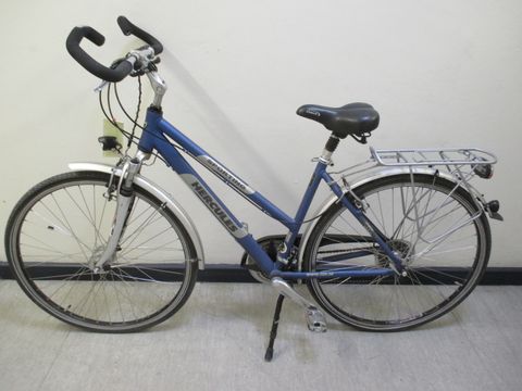 Blaues Damenfahrrad