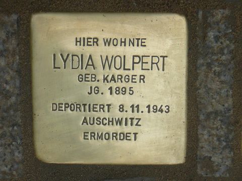 Stolperstein für Lydia Wolpert