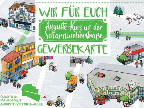 Die Gewerbekarte für den Auguste-Kiez. (Bild: QM Auguste-Viktoria-Allee)