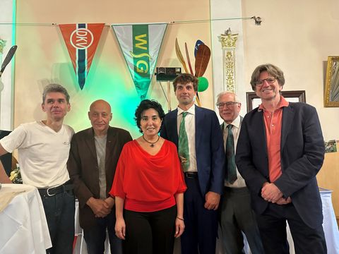 im Bild von links: Stefan Kolbe, Dr. Wolfgang Grothaus, Emine Demirbüken-Wegner, Fabian Hesse, Frank Ulbrich, Gerd Graus. (Bild: BA Rdf)