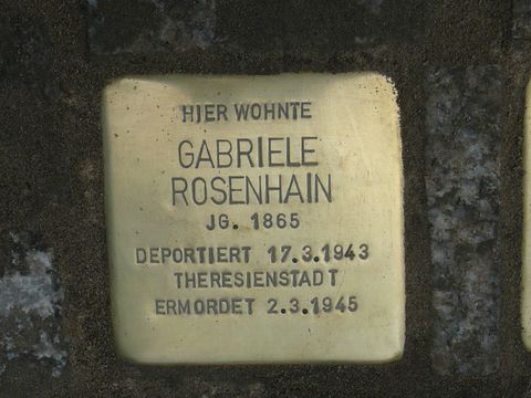 Stolperstein Gabriele Rosenhain (Bild: Stolpersteine-Initiative CW, W. Knoll)