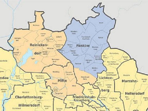 Karte der Berliner Bezirke