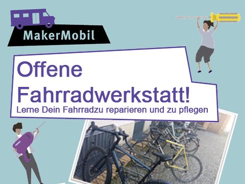 Offener Fahrradwerkstatt im MakerMobil